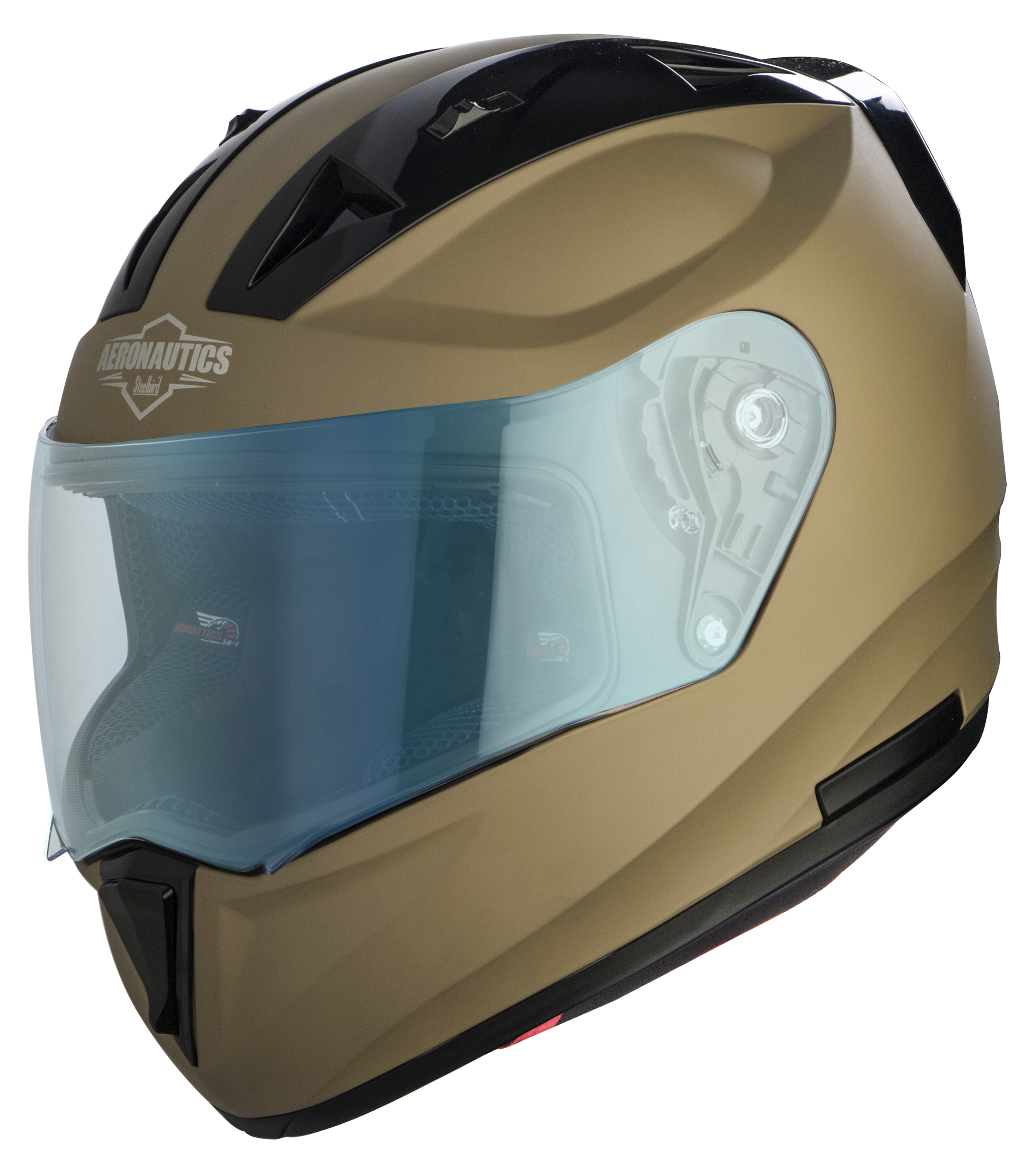 SA-1 Aeronautics Mat Desert Storm ( Fitted With Clear Visor Extra Blue Night Vision Visor Free)